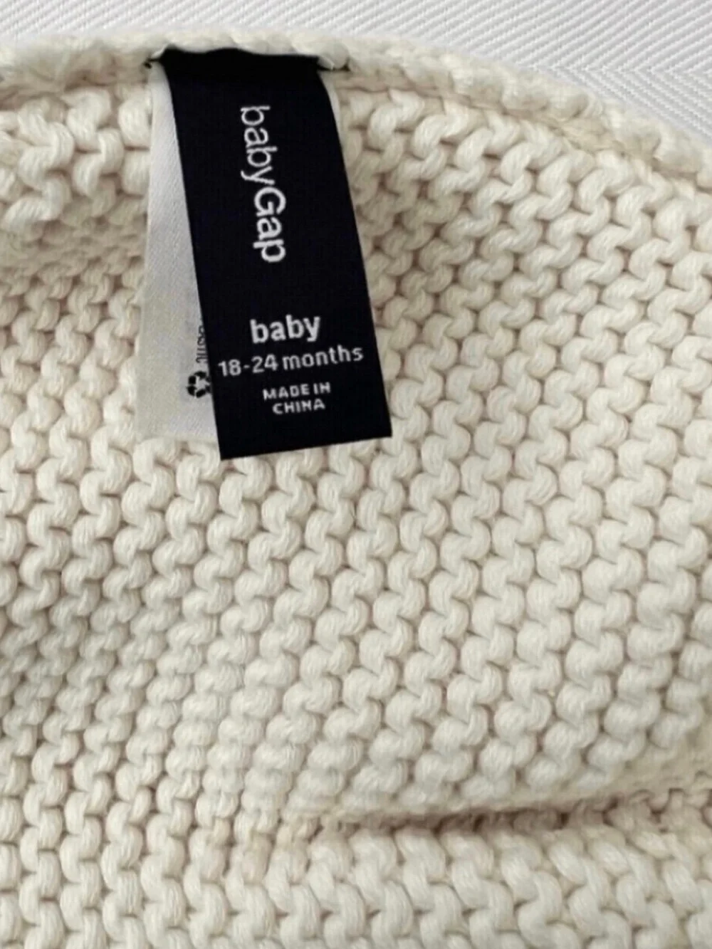 Kids Cream Knit Beanie - Soft Baby Hat